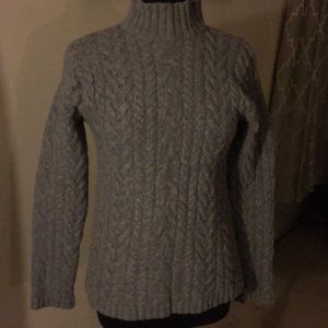 Thick material ladies sweater grey color size L